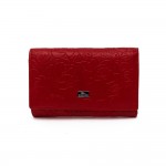 Дамско портмоне ENZO NORI модел CANDY естествена кожа червени рози